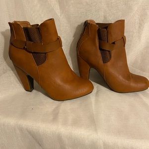 Sporty Casual Caramel Ankle Boots -8.5